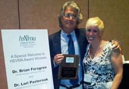 2010 HSVMA award winners, Drs. Forsgren and Pasternak