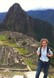 HSVMA-RAVS International volunteer, Mary Lindhal, at Machu Picchu